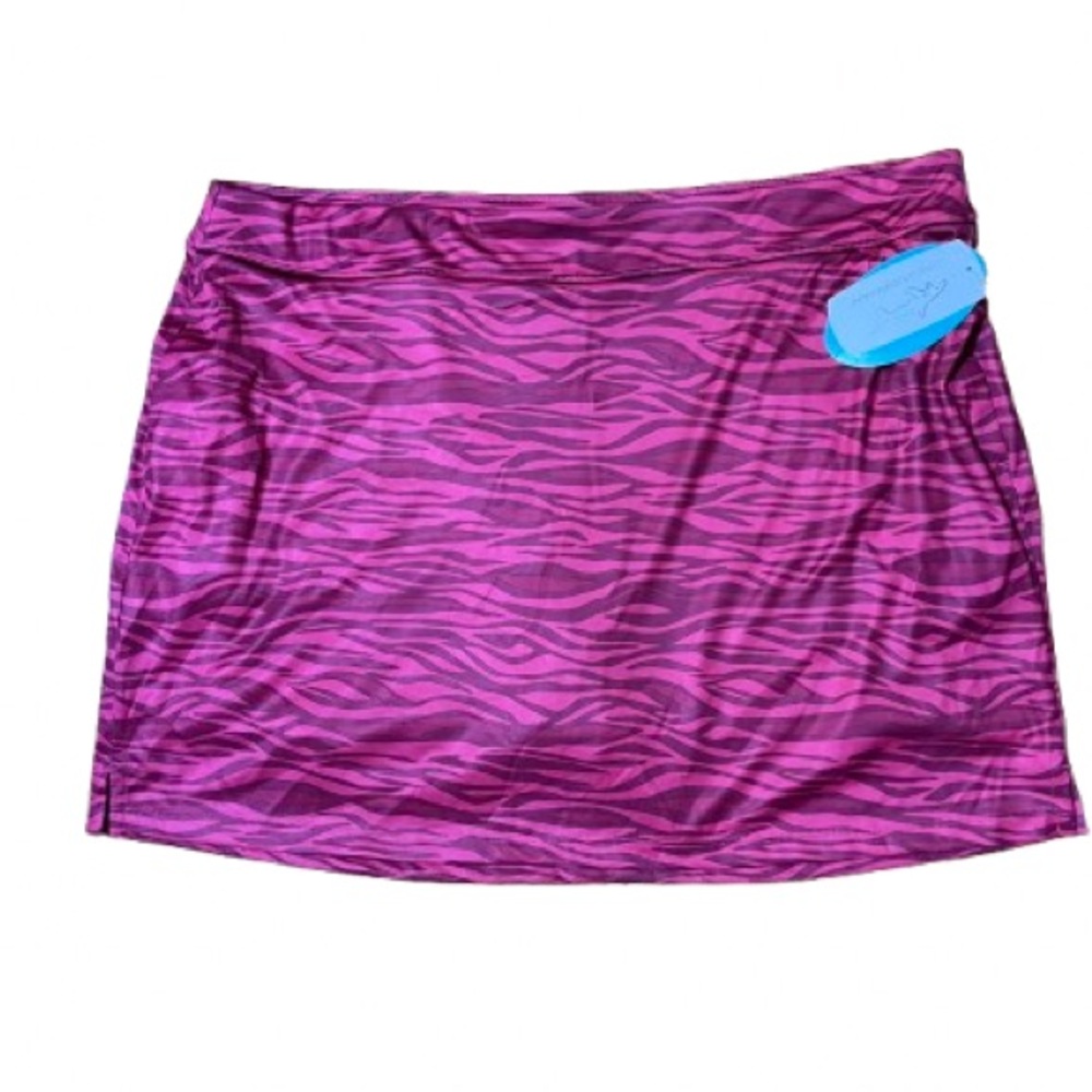 NWT Greg Norman Collection Play Dry Fuchsia Zebra Skort Size XL